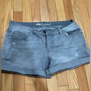 Old Navy Gray Denim Boyfriend Shorts